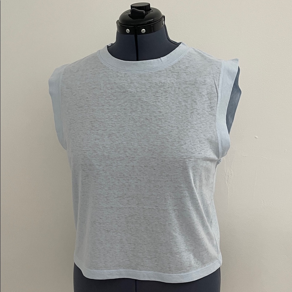 Nordstrom Soft Blue Sleeveless Tee